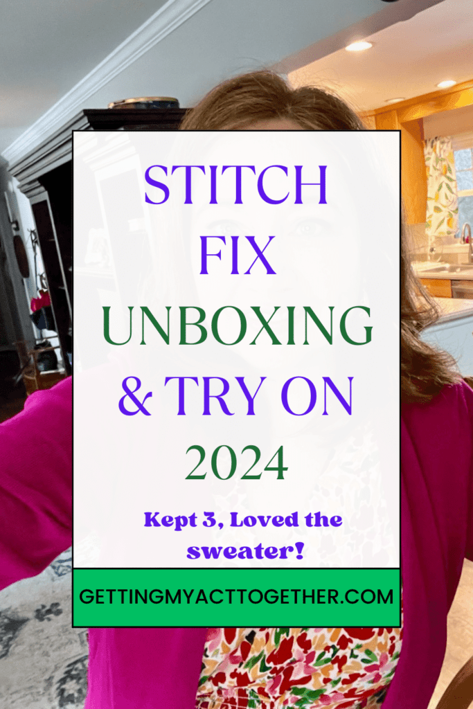 Stitch Fix 2024 unboxing