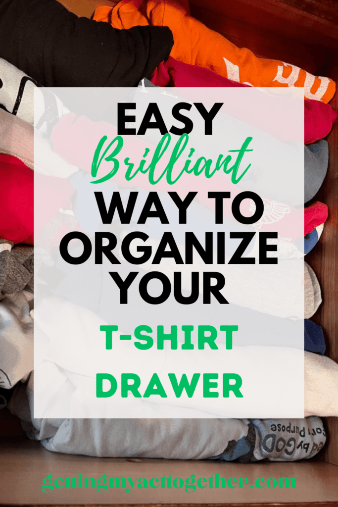 How to organize your t-shirts